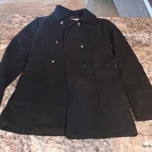 Sears Roebuck And Company Heritage Supply Company Boys Wool Pea Coat Large